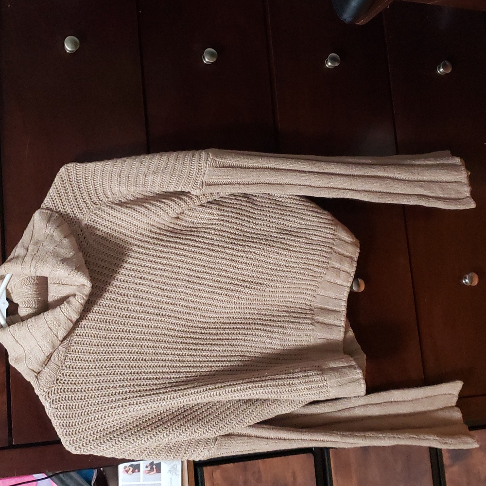 Turtle Neck Crop Top Sweater